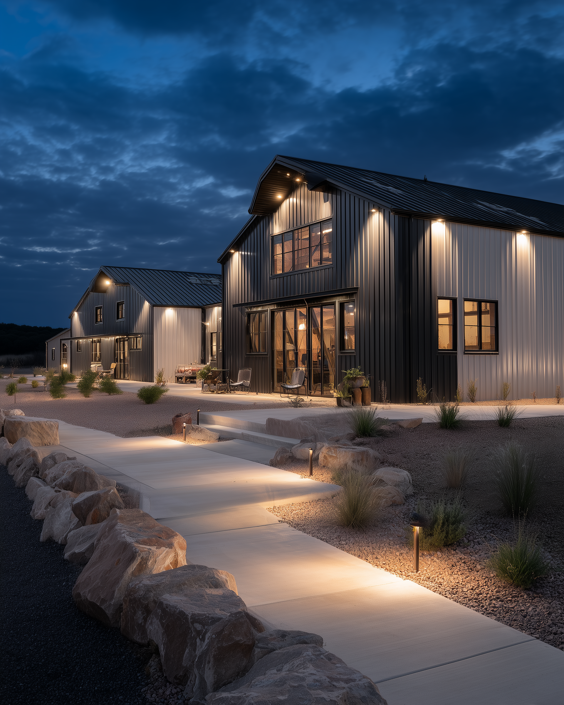 Industrial Night Exterior